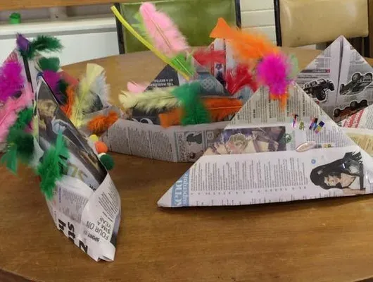 Children's pirate hat craft activity